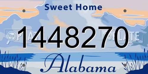1448270 Alabama License Plate