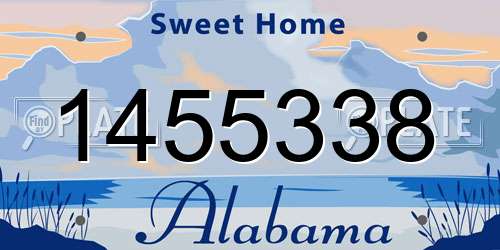 1455338 Alabama License Plate