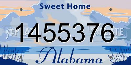 1455376 Alabama License Plate
