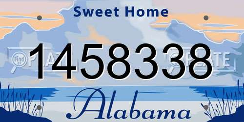 1458338 Alabama License Plate