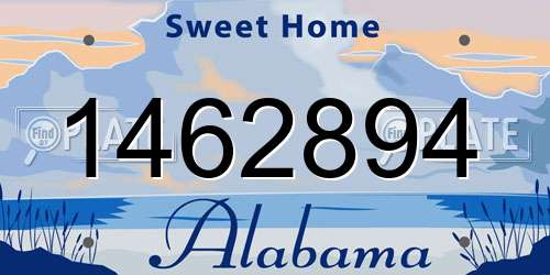 1462894 Alabama License Plate