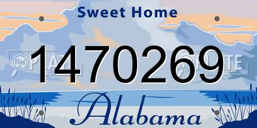 1470269 Alabama License Plate