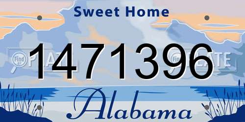 1471396 Alabama License Plate
