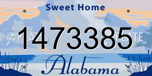 1473385 Alabama License Plate