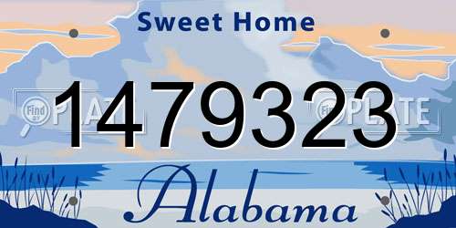 1479323 Alabama License Plate