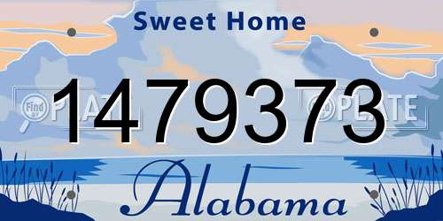 1479373 Alabama License Plate