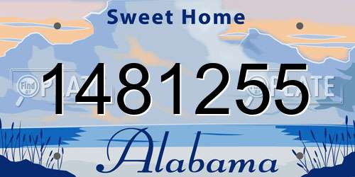 1481255 Alabama License Plate