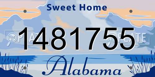 1481755 Alabama License Plate