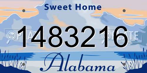 1483216 Alabama License Plate