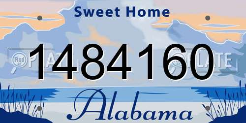 1484160 Alabama License Plate