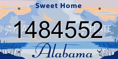1484552 Alabama License Plate