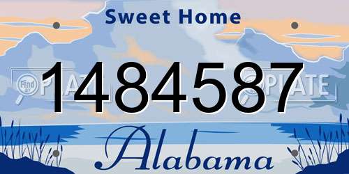 1484587 Alabama License Plate