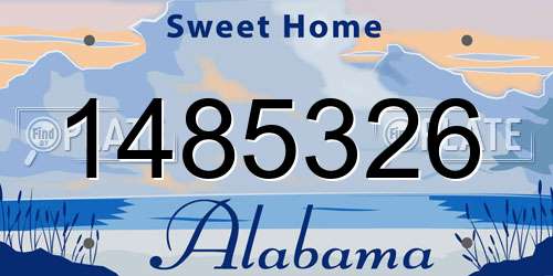 1485326 Alabama License Plate