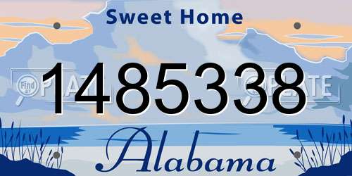 1485338 Alabama License Plate