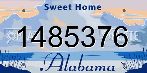 1485376 Alabama License Plate