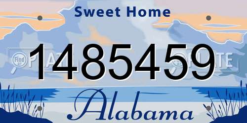 1485459 Alabama License Plate