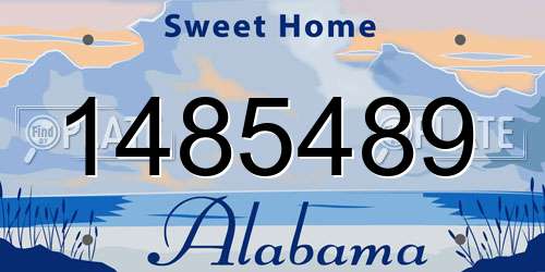 1485489 Alabama License Plate