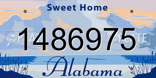 1486975 Alabama License Plate