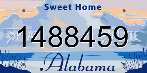 1488459 Alabama License Plate