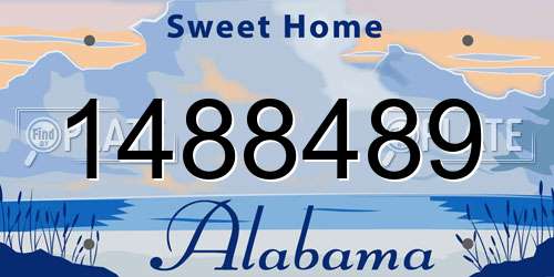 1488489 Alabama License Plate