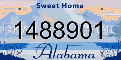1488901 Alabama License Plate