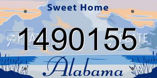 1490155 Alabama License Plate