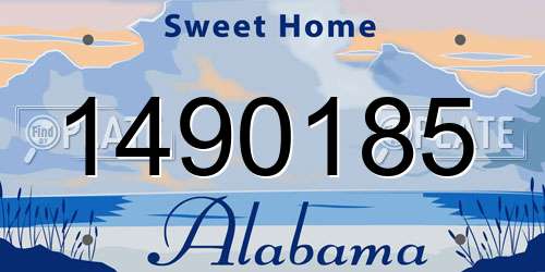1490185 Alabama License Plate
