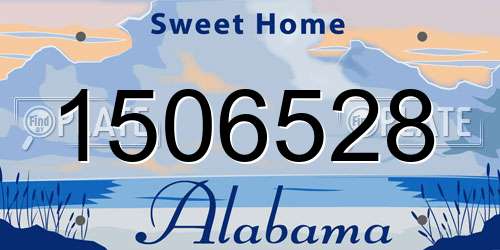 1506528 Alabama License Plate