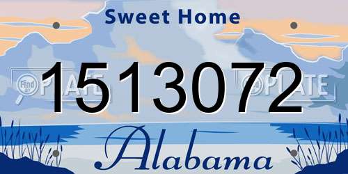 1513072 Alabama License Plate