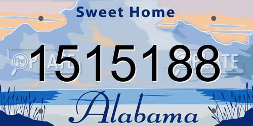 1515188 Alabama License Plate