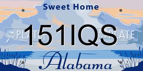 151IQS Alabama License Plate