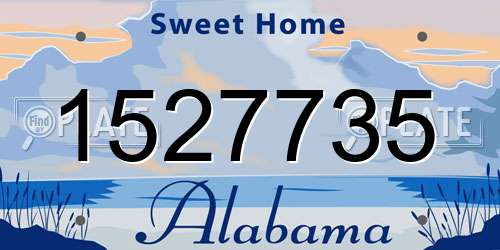 1527735 Alabama License Plate