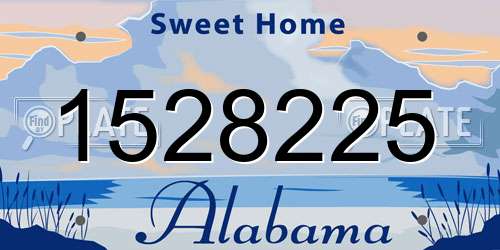 1528225 Alabama License Plate