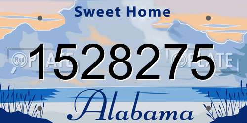 1528275 Alabama License Plate