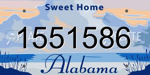 1551586 Alabama License Plate