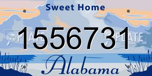 1556731 Alabama License Plate