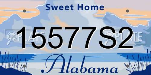 15577S2 Alabama License Plate