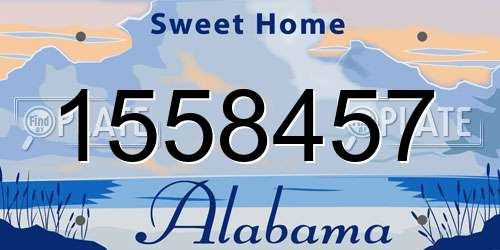 1558457 Alabama License Plate