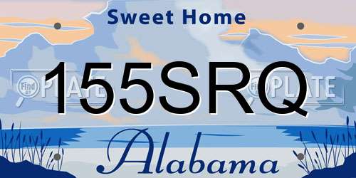 155SRQ Alabama License Plate