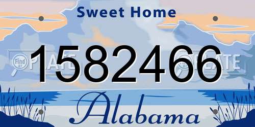 1582466 Alabama License Plate