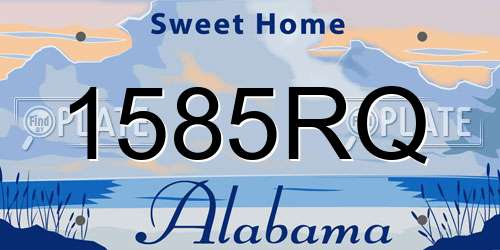 1585RQ Alabama License Plate