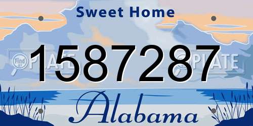 1587287 Alabama License Plate
