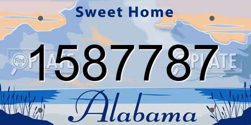 1587787 Alabama License Plate