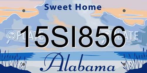 15SI856 Alabama License Plate
