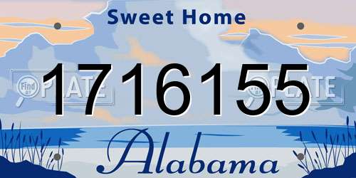 1716155 Alabama License Plate