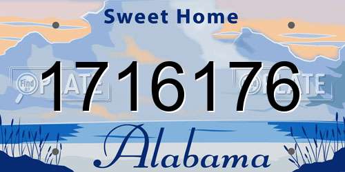 1716176 Alabama License Plate