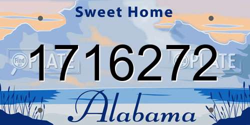 1716272 Alabama License Plate