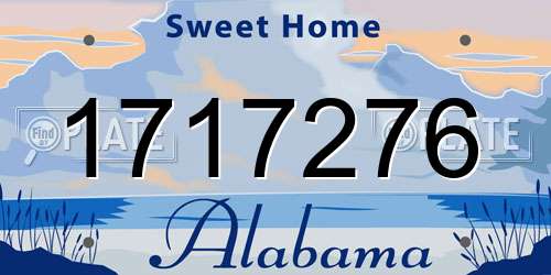 1717276 Alabama License Plate