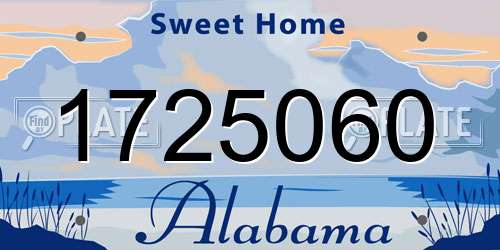 1725060 Alabama License Plate