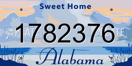 1782376 Alabama License Plate
